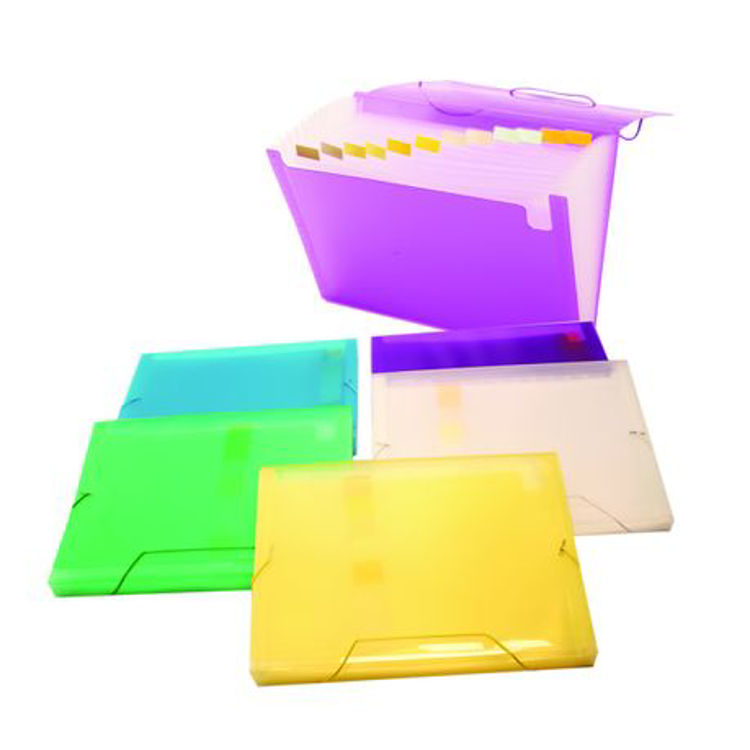 Picture of 2664 DONAU FILE FOLDER WITH 4 COMPARTMENTS